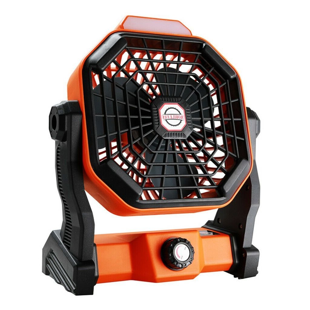 Portable Solar Powered Rechargeable Camping Tent Fan image 0