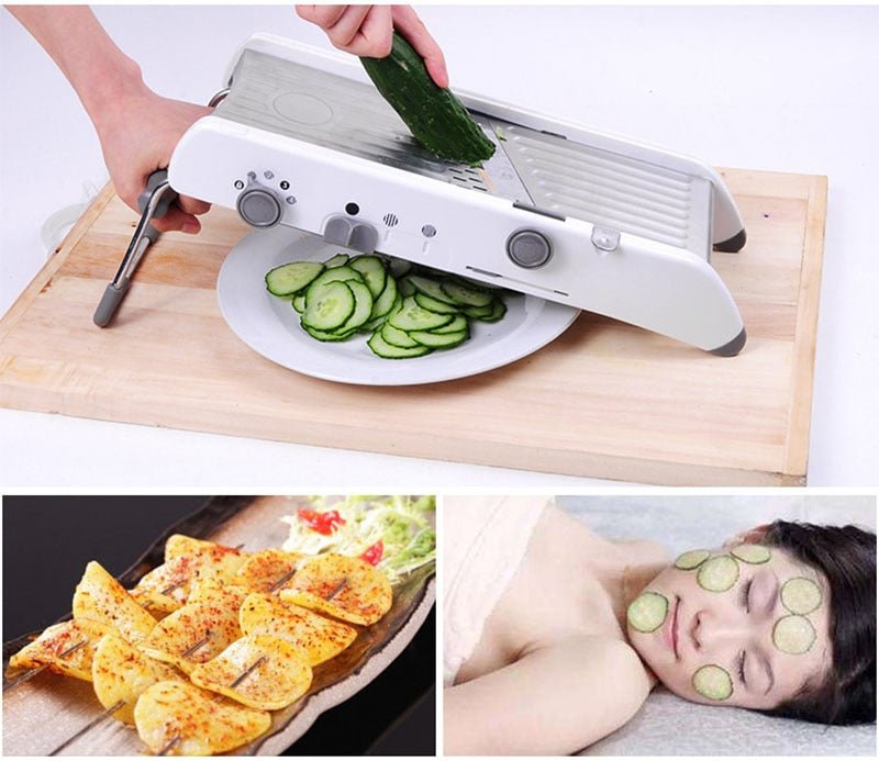 Food Mandoline Slicer & Cutter Kitchen Tool image 1