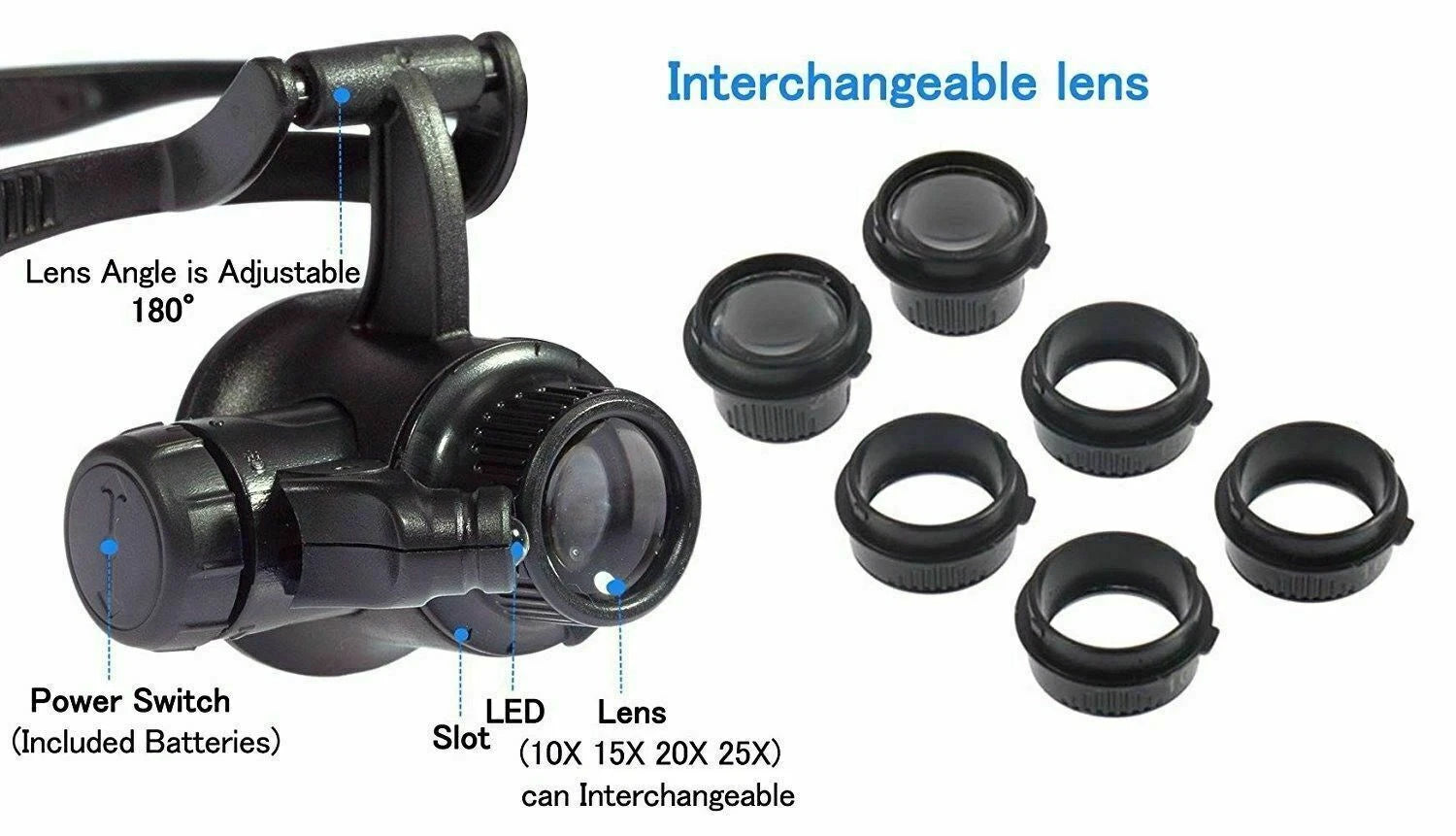 Premium Wearable Lighted Magnifying Eyeglasses image 3