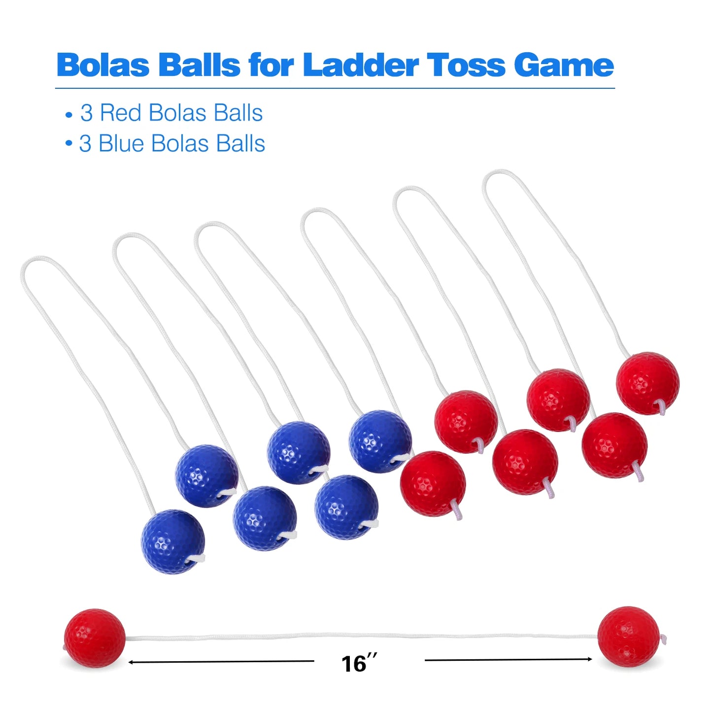 Premium Wooden Ladder Ball Golf Toss Game Set image 6