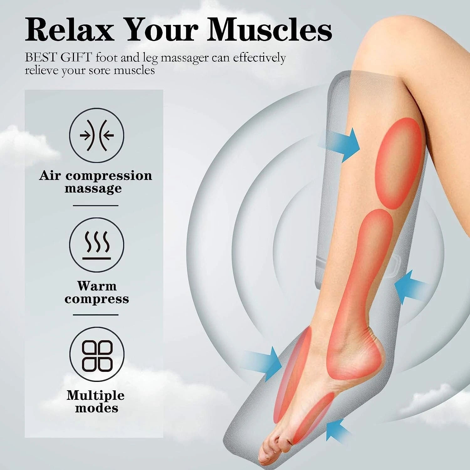 Air Compression Leg and Foot Massager image 3