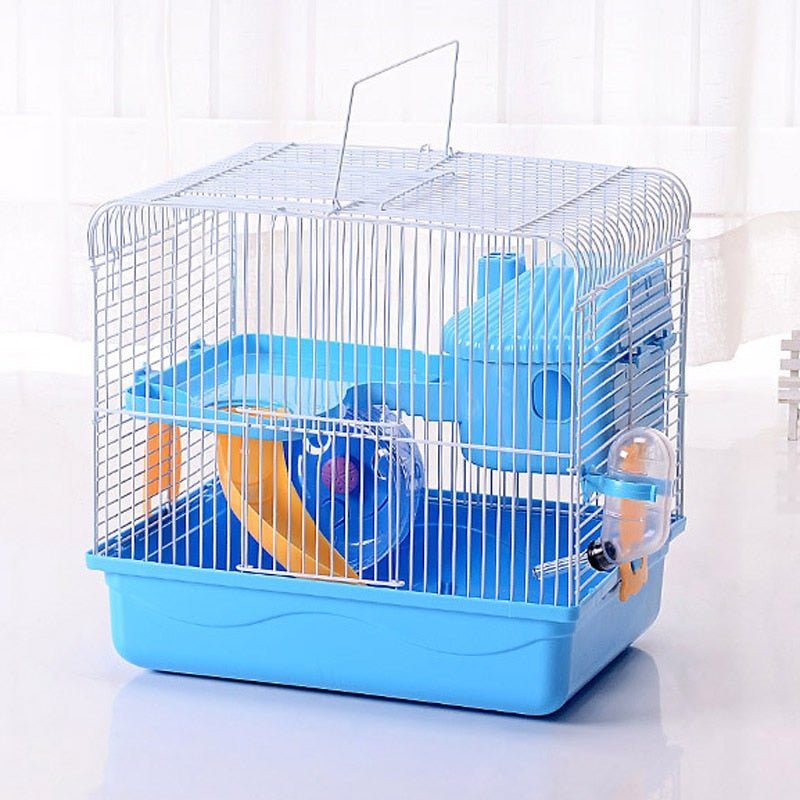 Premium Hamster Space Home Cage Enclosure - Blue (small) image