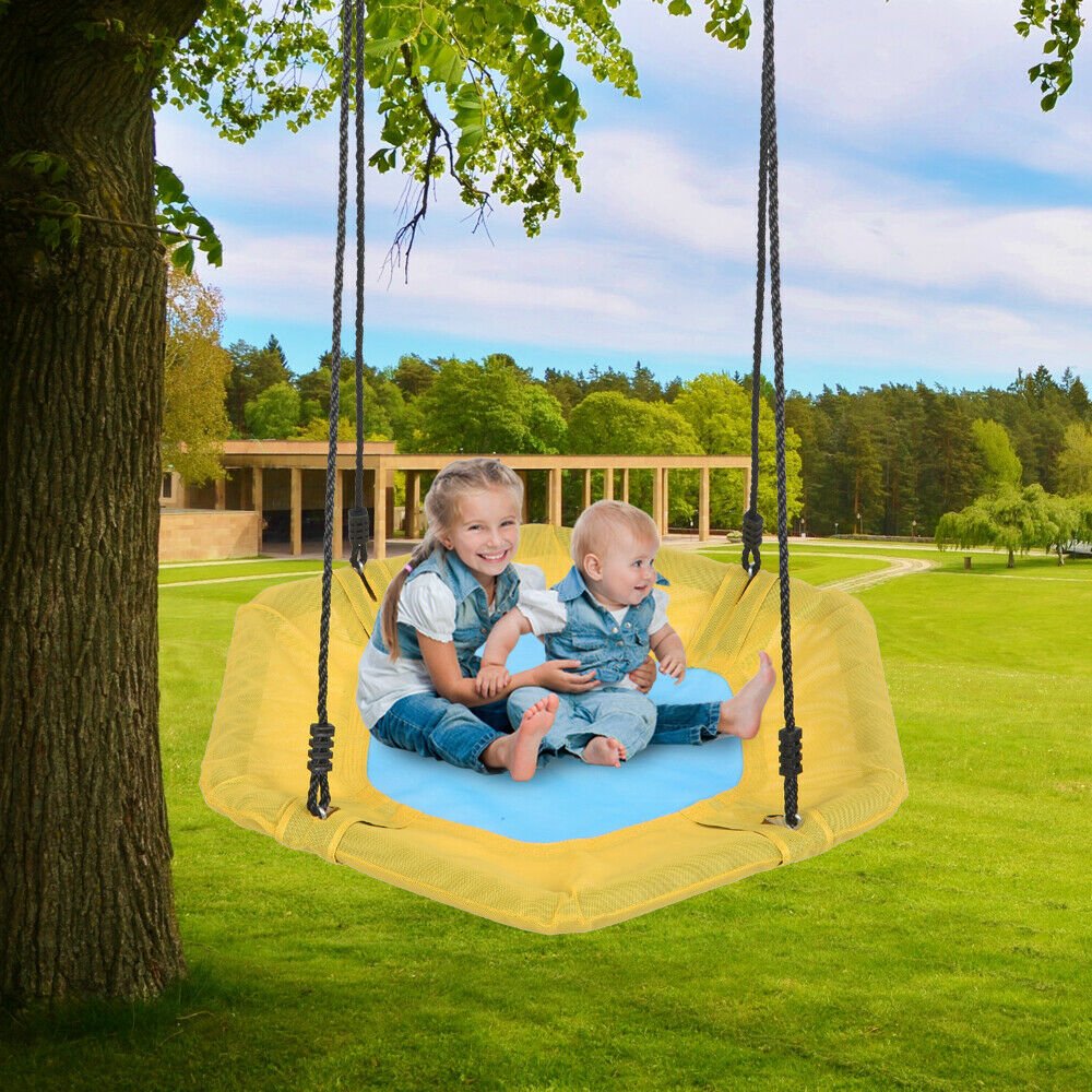 Large Spacious Flying Round Saucer Tree Swing 40" image 1