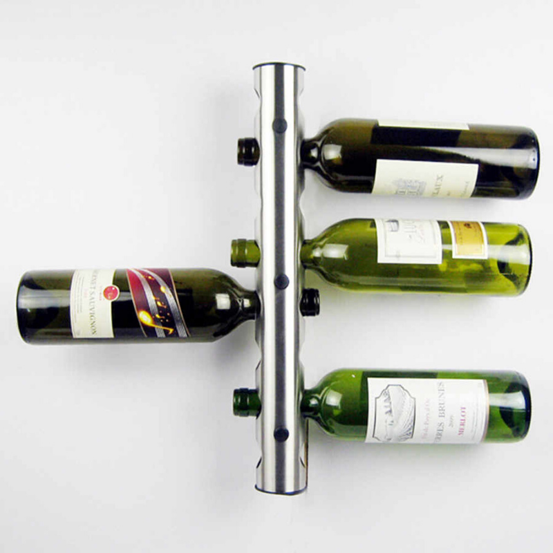 Modern Wall Mounted Hanging Wine Holder Rack image 4