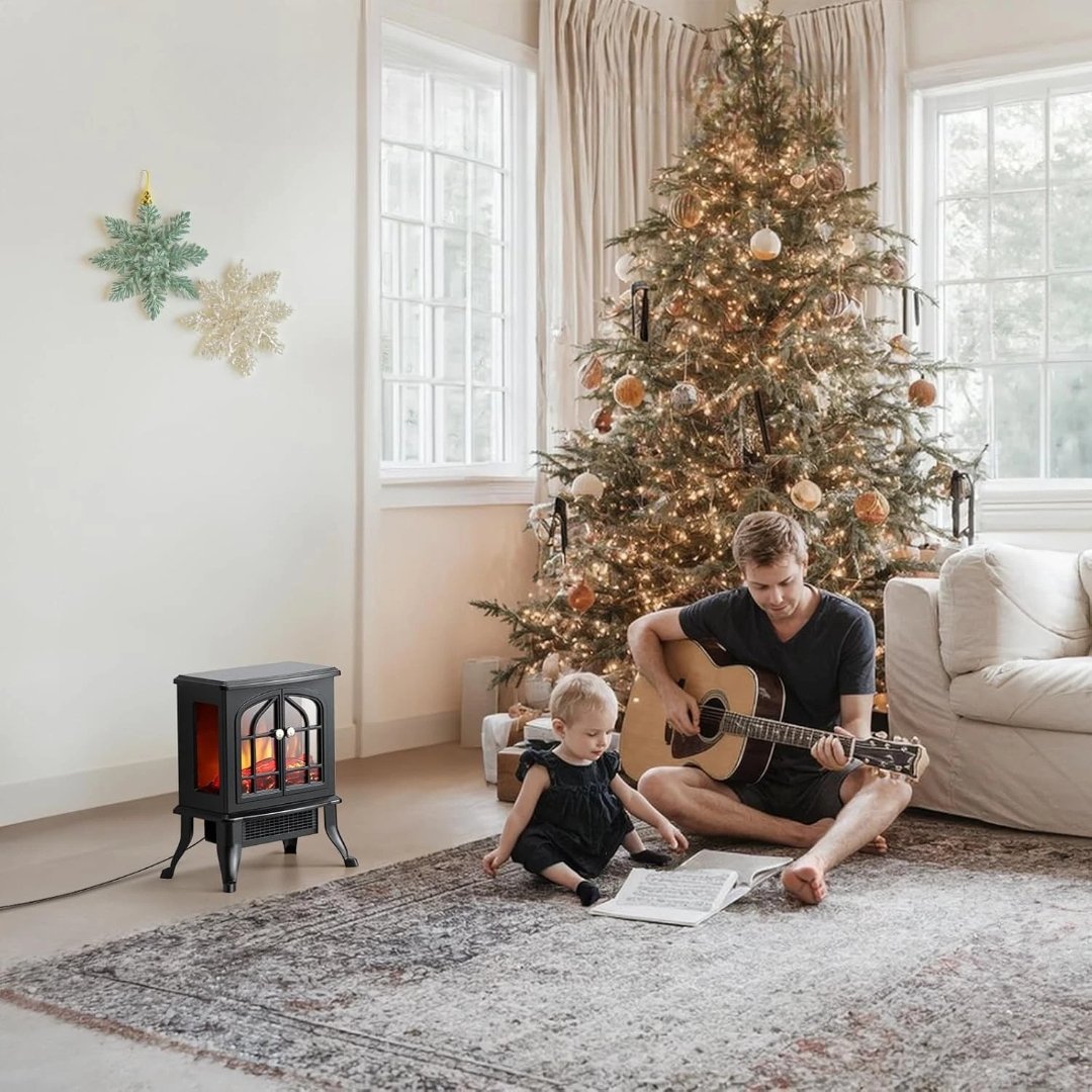 1500W Electric Infrared Fireplace Heater with 3D Flame image 3