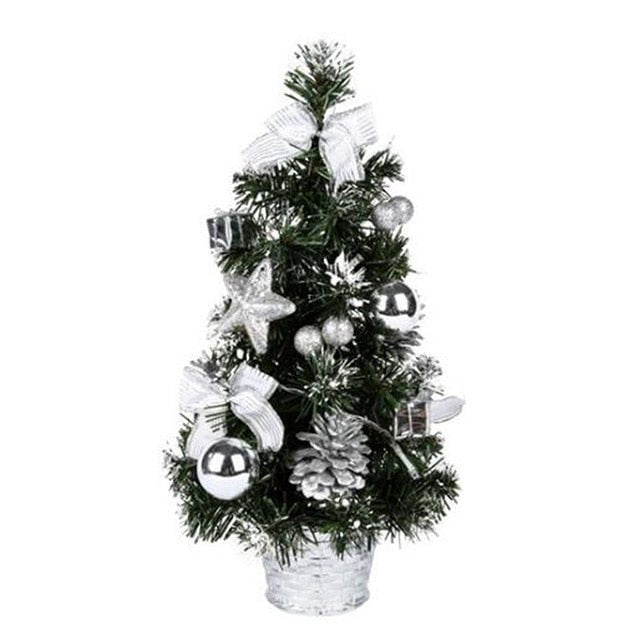 Small Prelit Artificial Tabletop Christmas Tree With Lights image 1