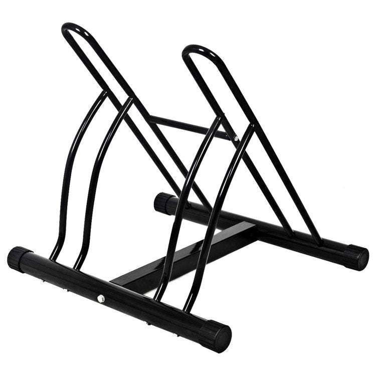 Bike Stand Cycling Rack Floor Storage Organizer for 2-Bicycle image 2