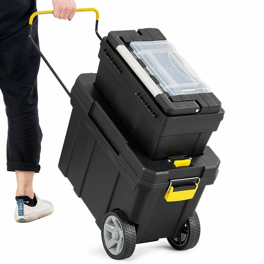 Portable Rolling Tool Chest Box With Wheels image 0