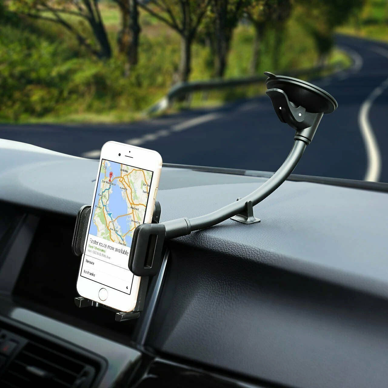 Universal Car Windshield Mount Stand Holder for Mobile Phone GPS image 1