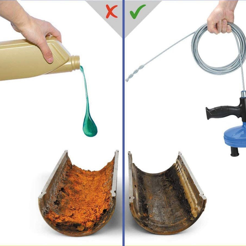 Long Plumbing Drain Cleaner Toilet Auger Snake 25FT image 2