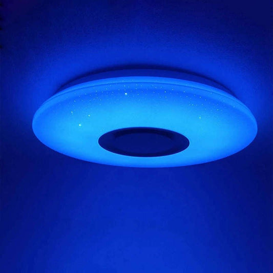LED Flush Mount Ceiling Modern Light With Music image 0
