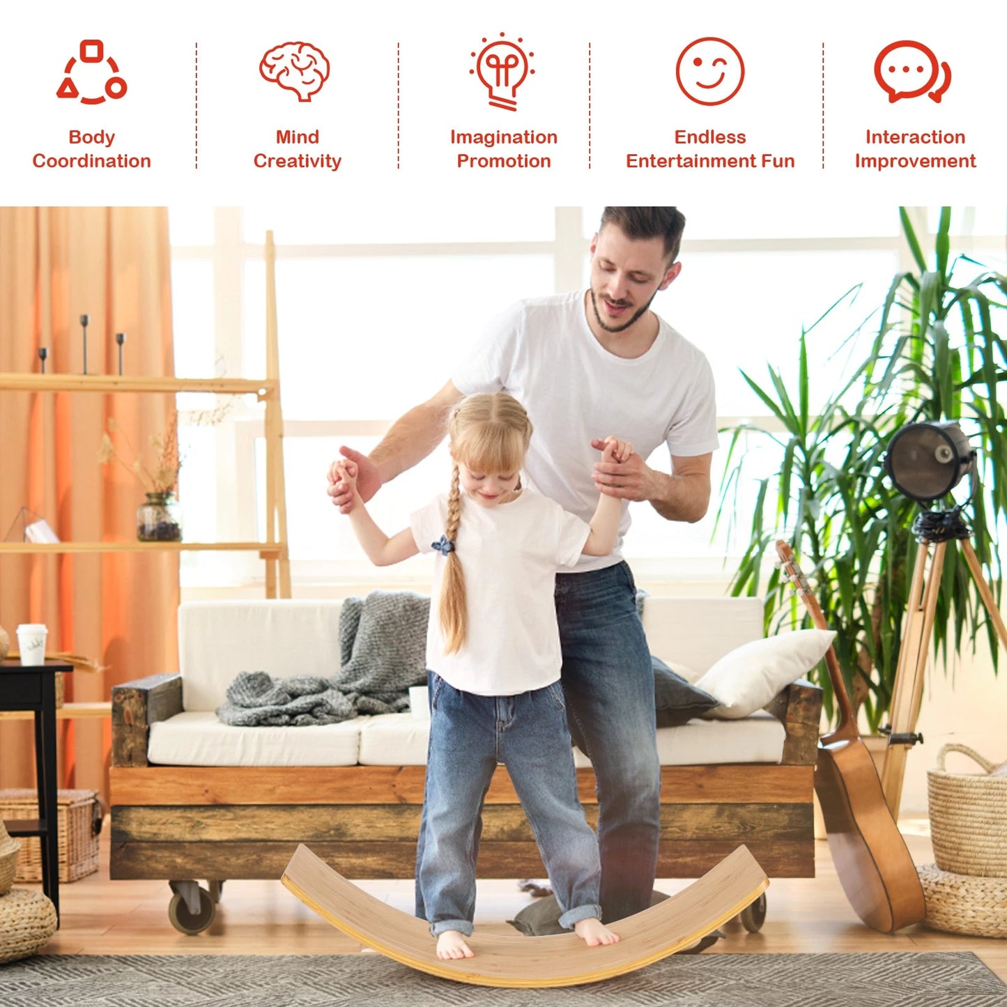 Wooden Wobble Balance Board image 4