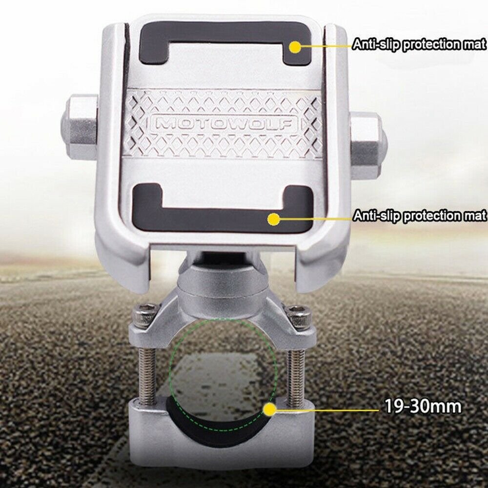 Premium Motorcycle Cell Phone Holder Handlebar Mount image 6