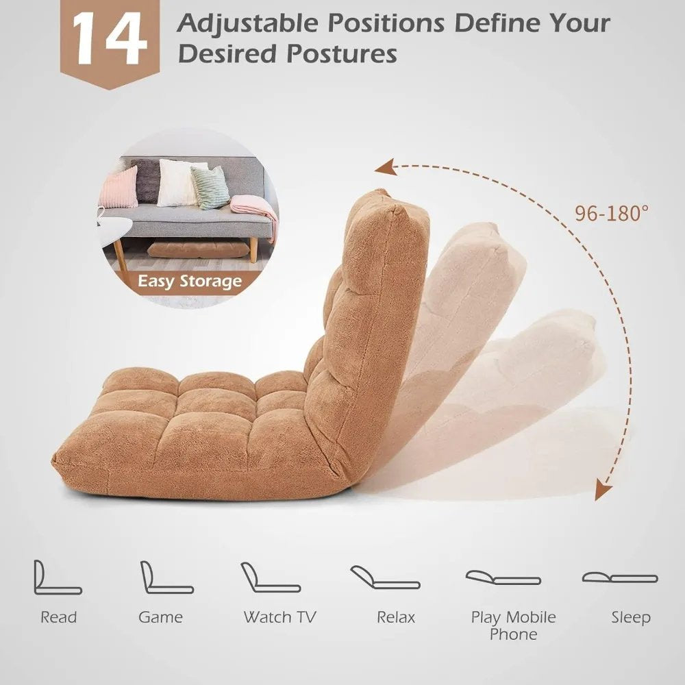 14-Position Adjustable Cushioned Floor Chair image 5