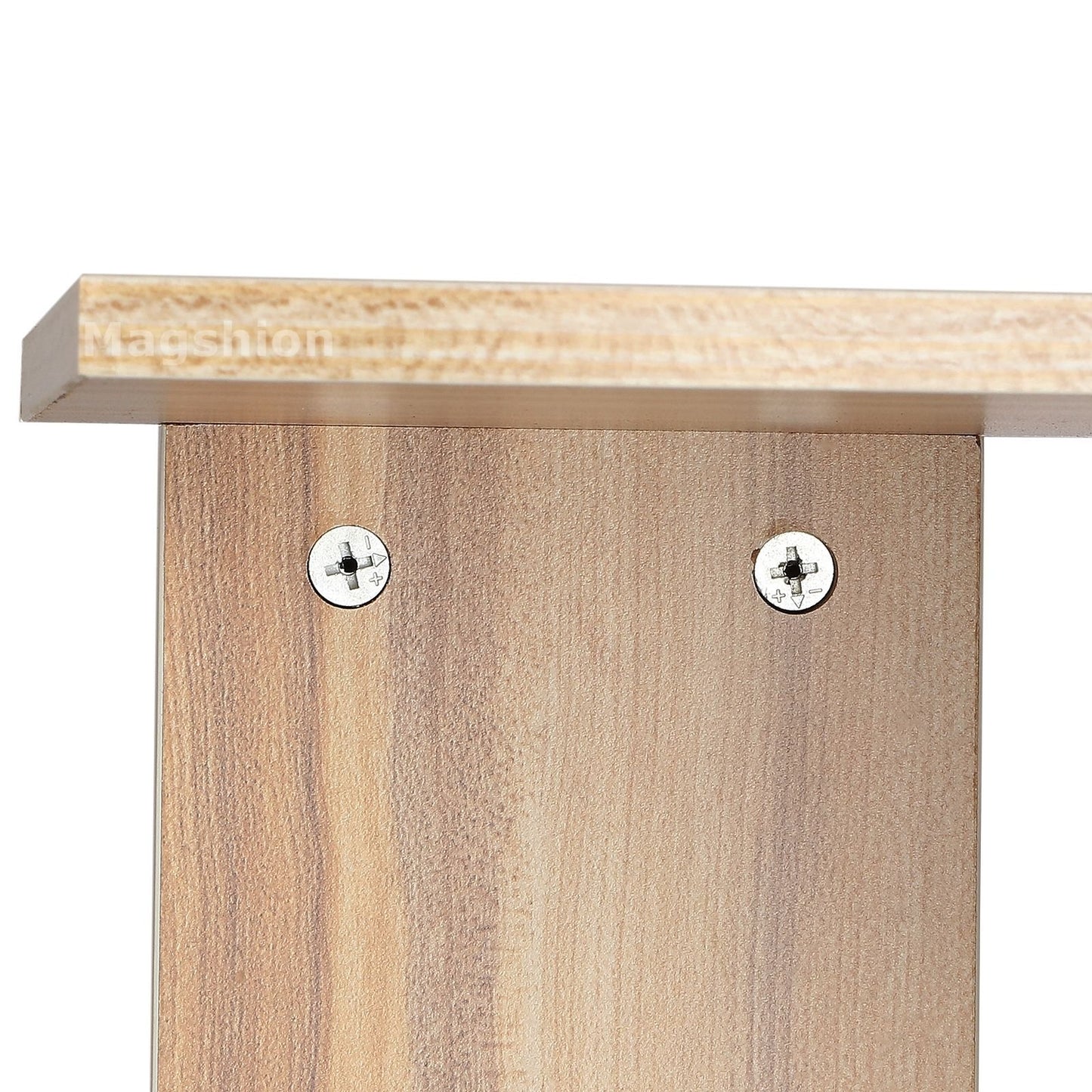 Large Standing Office Wood Book Organizer Storage Shelf 6 Cubes image 4