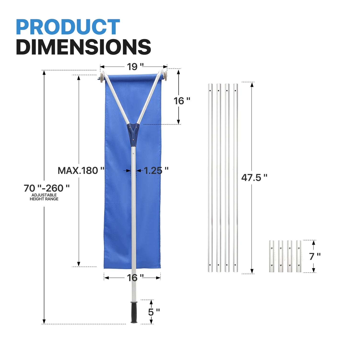 Heavy Duty Telescoping Roof Snow Remover Shovel Rake image 4