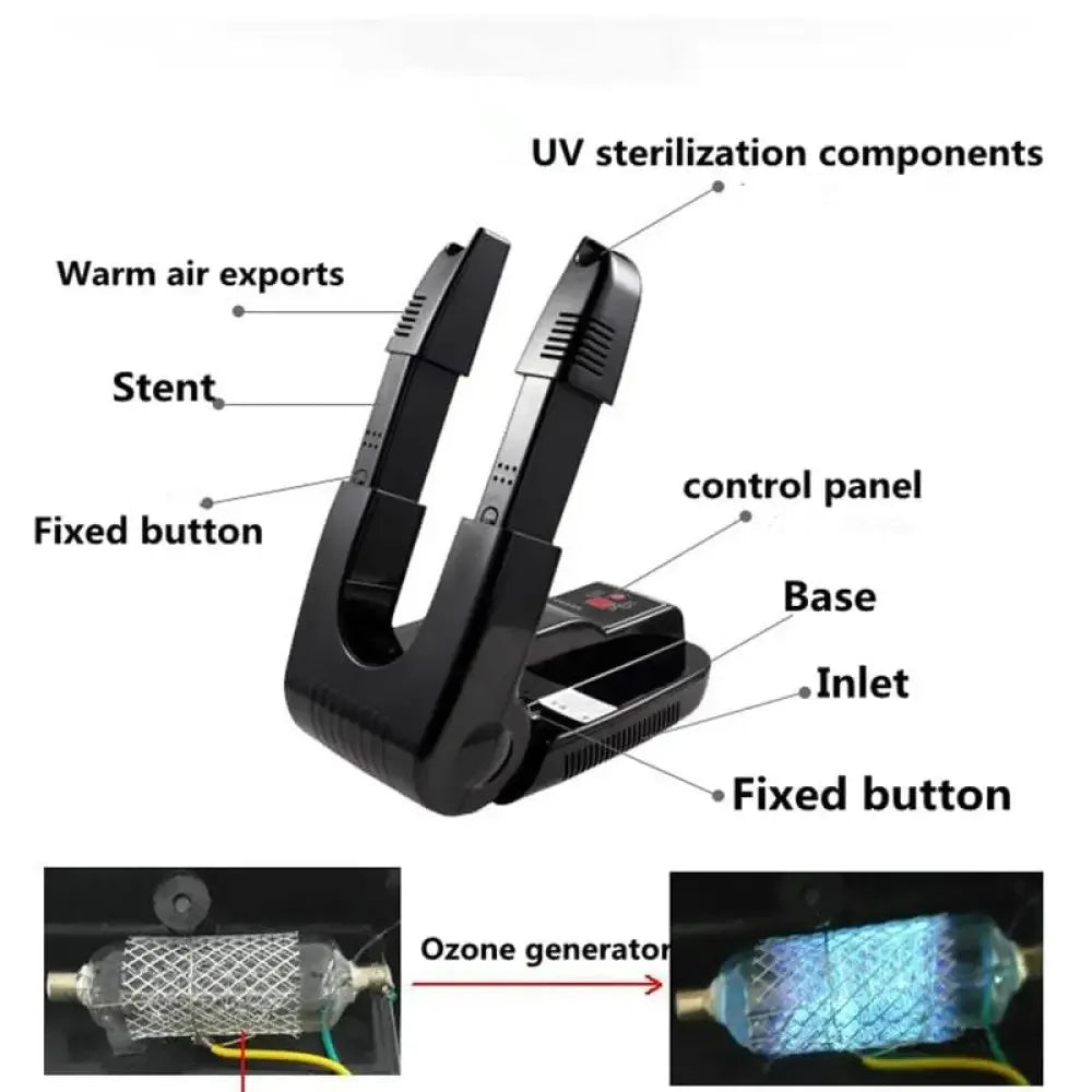Electric Shoe Dryer and Deodorizer UV Heater for Shoes and Socks