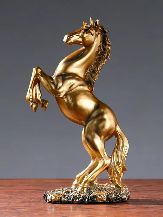 European Style Home Resin Victory Horse Statue, Animal Figurines