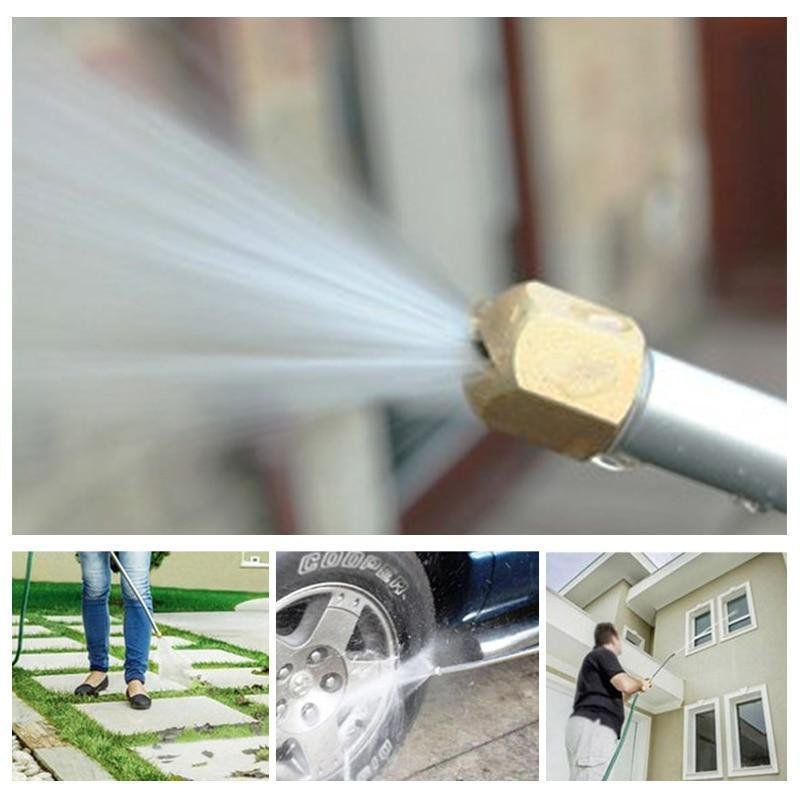 High Pressure Washer Spray Nozzle Car Wash Water Hose image 4