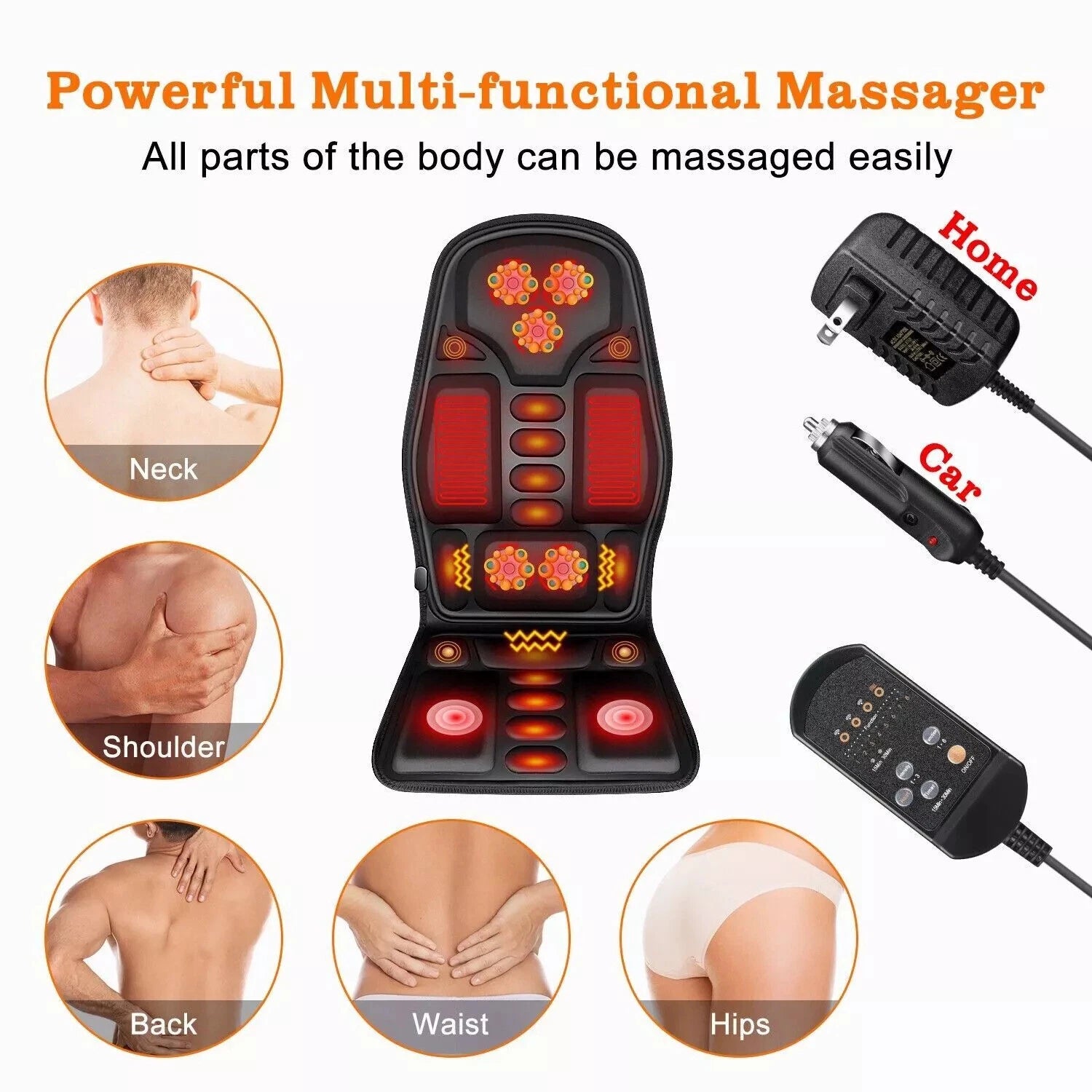 Heated Massager Chair For Home Car Office image 5