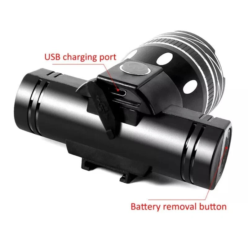 Super Bright 40000LM LED Bike Headlight – USB & Waterproof image 6