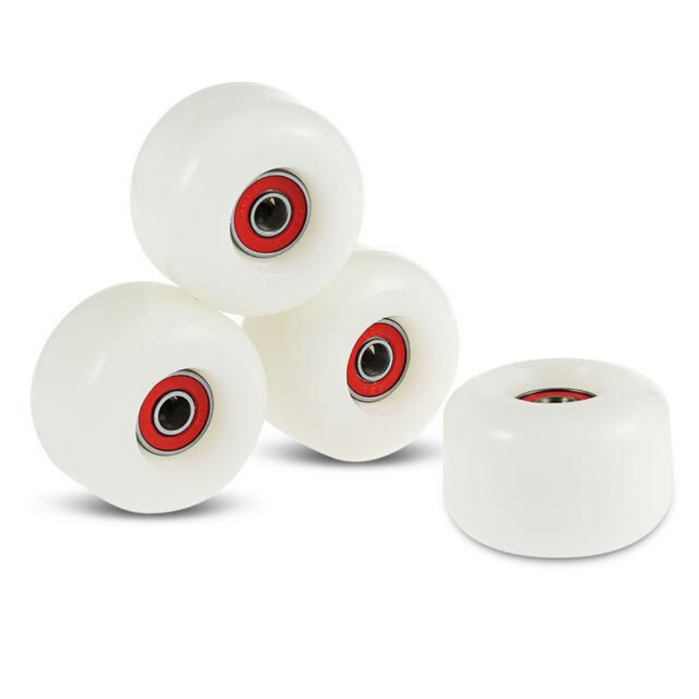 Soft Skateboard Cruiser Wheels - White image
