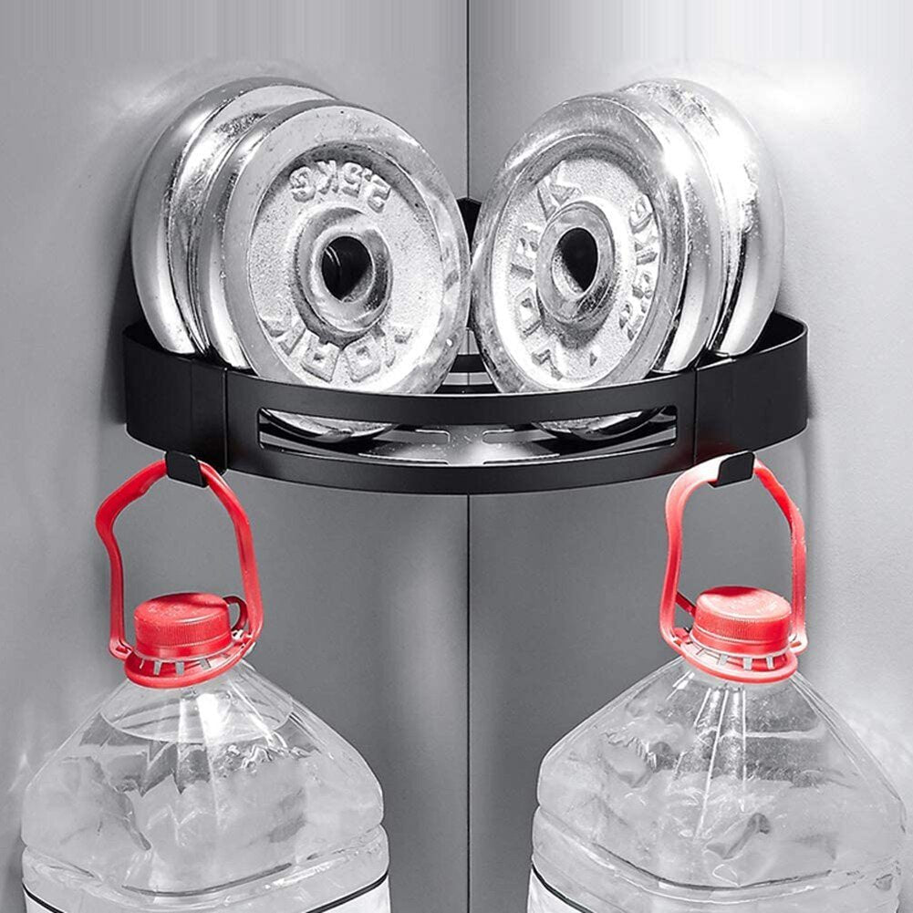 Large Wall Mounted Bathroom Shower Corner Shelf Caddy Rack image 8