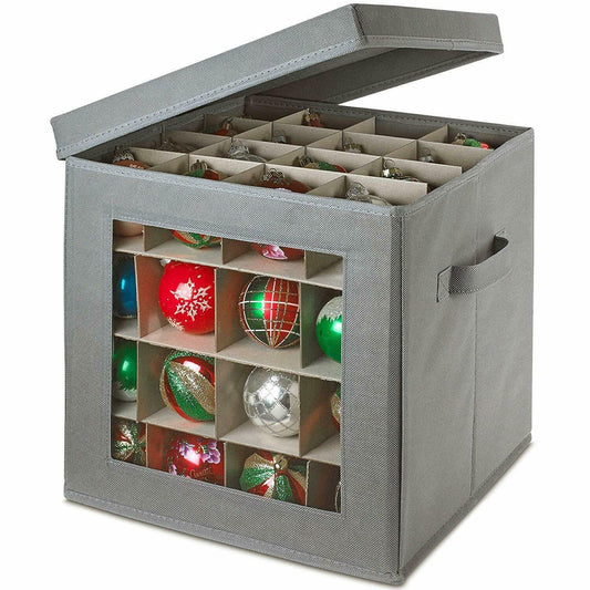 Large Christmas Ornament Storage Container Box 12" image 0