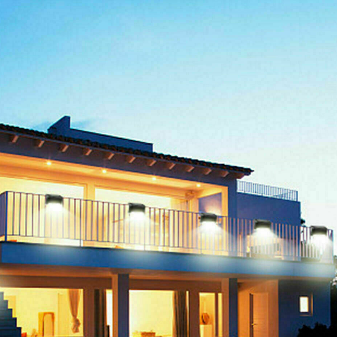 Solar LED Bright Lights Outdoor Garden Patio Railing Decks Path Lighting image 4