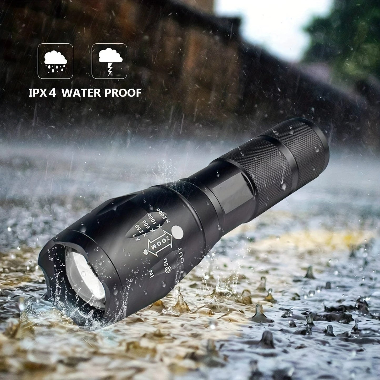 Super Bright LED Tactical Flashlight Rechargeable image 3