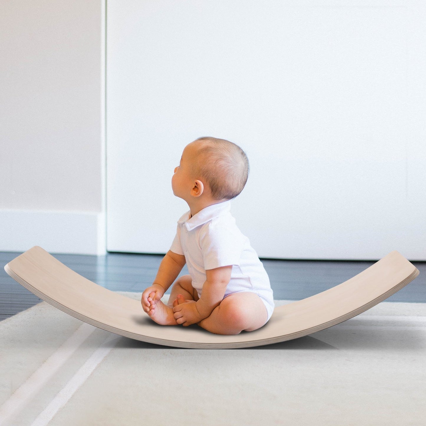 Premium Wooden Surf Exercise Wobble Balance Board image 2