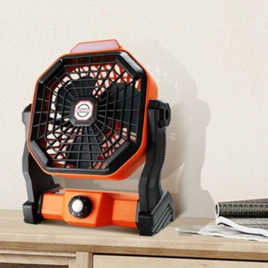 Portable Solar Powered Rechargeable Camping Tent Fan image 3