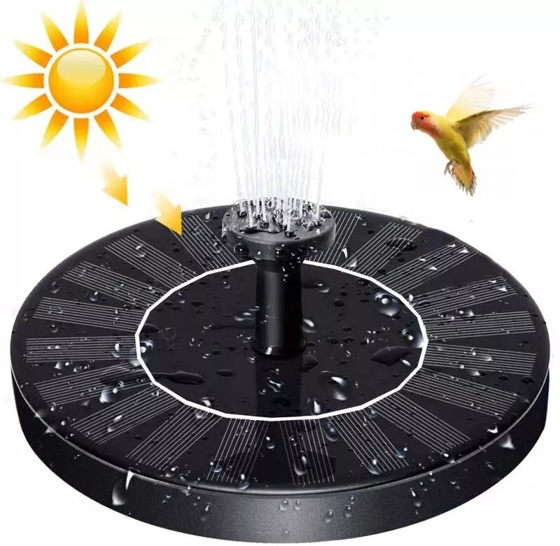Solar Power Bird Bath Fountain With 4 Nozzle image 0