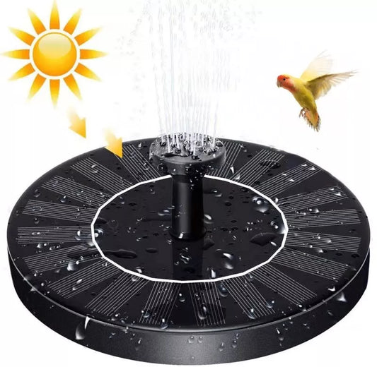 Solar Power Bird Bath Fountain With 4 Nozzle image 0