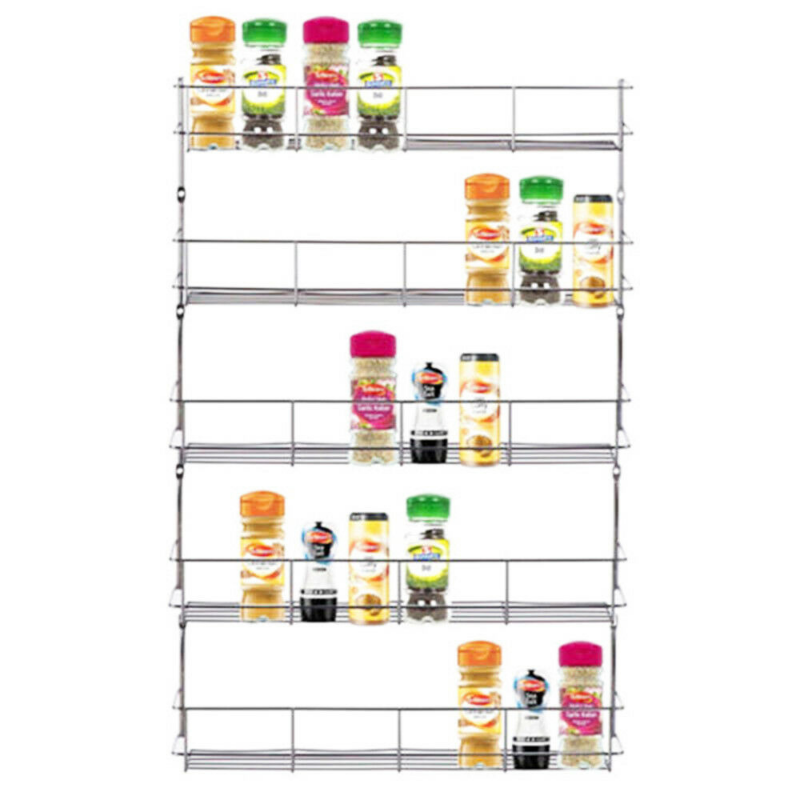 Wall Mounted Kitchen Spice Organizer Hanging Rack image 2