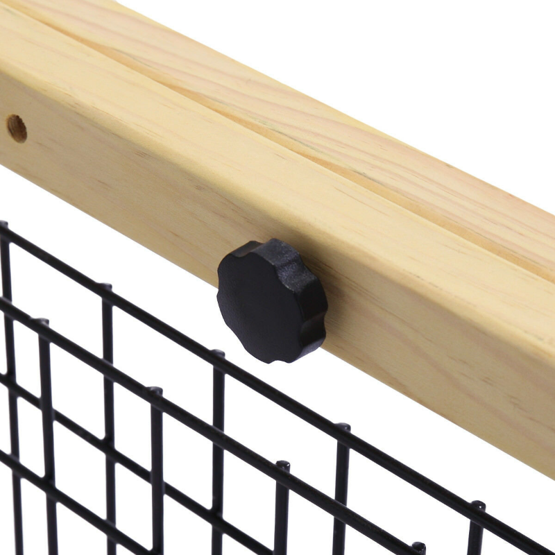 Solid Wood Indoor Freestanding Adjustable Pet Gate 21" image 7