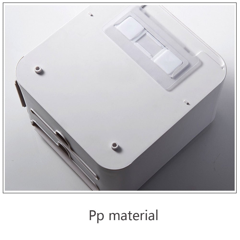 Wall Mounted Toilet Paper Holder With Shelf Storage image 1