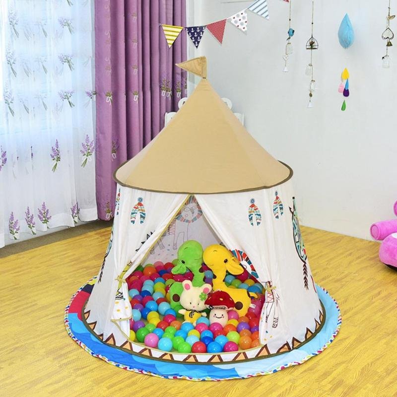 Kids Pop Up Indoor Play Tent Castle House image 5