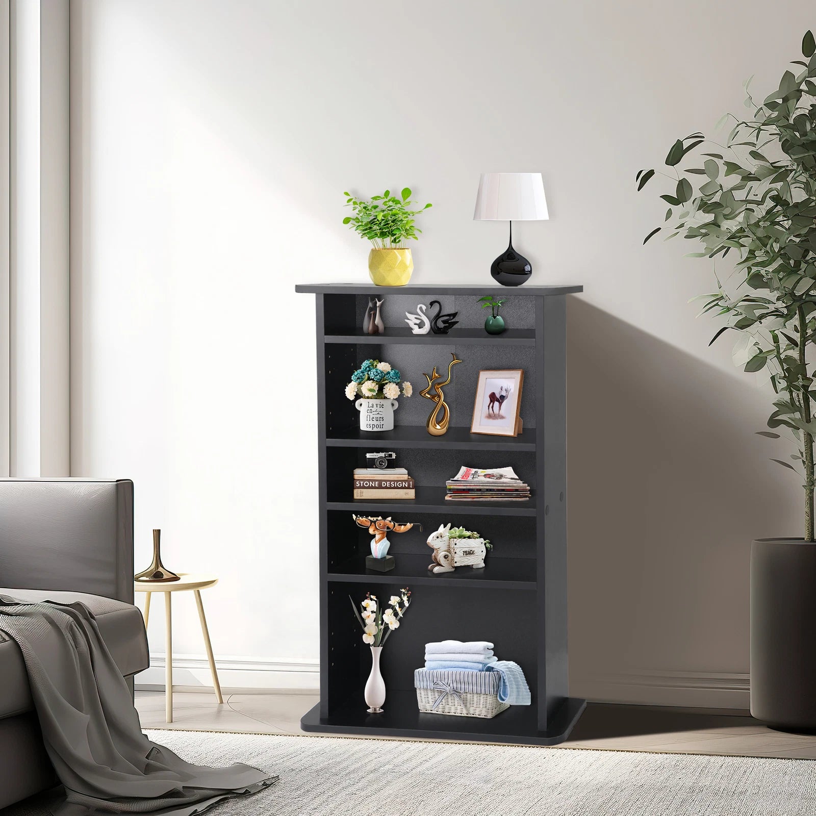 Large Spacious DVD Media Storage Shelf Cabinet image 5