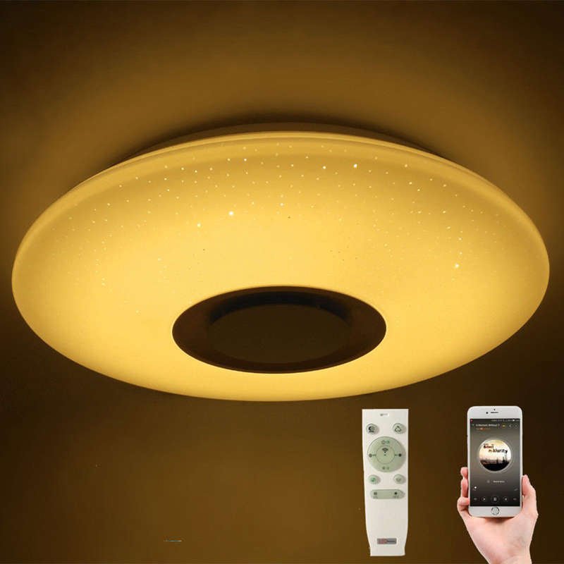 LED Flush Mount Ceiling Modern Light With Music image 2