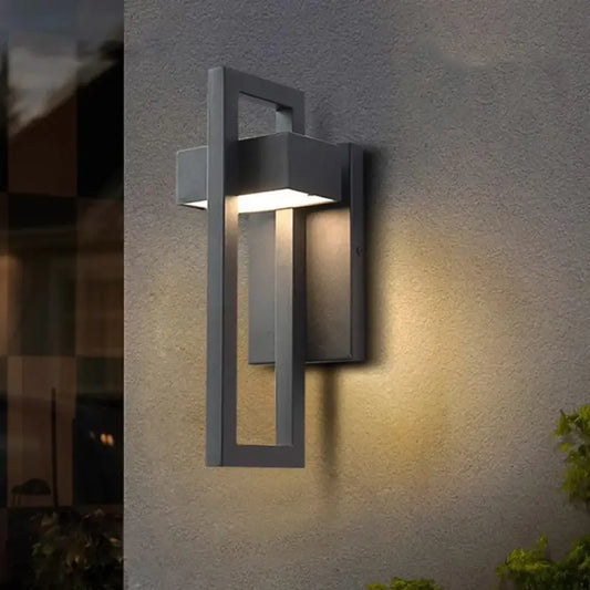 Geometric Courtyard IP65 Wall Lamp