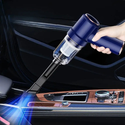 High Suction 2 in 1 Car Vacuum Cleaner Wireless Charging Air Duster For Home Office