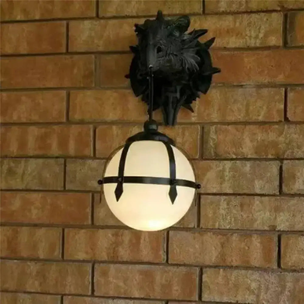 LED Dragon Wall Lantern
