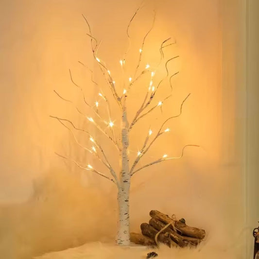 Birch Tree Decorative Light – Warm White Holiday Night Lamp for Home & Festive Decor