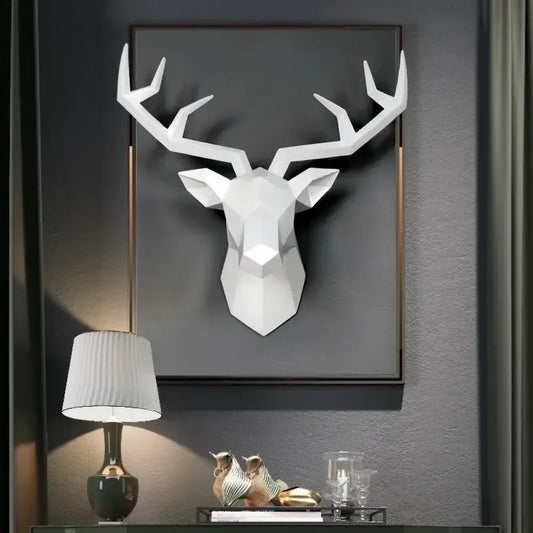 Majestic Deer Head Wall Sculpture