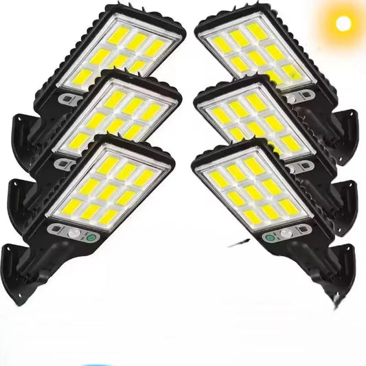 Solar-Powered LED Outdoor Wall Light Sconce | Waterproof Garden Decoration
