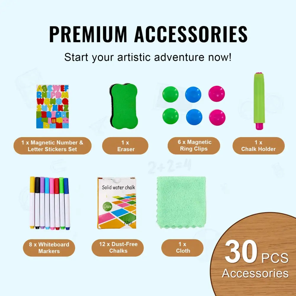 Standing Magnetic Drawing Board WordPad Art Easel – Educational Painting Toy for Kids