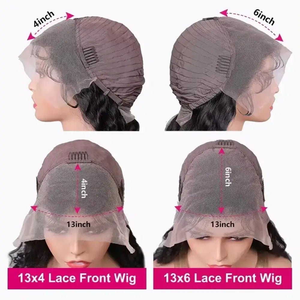 Water Wave Human Hair Wig – Lace Front, Glueless