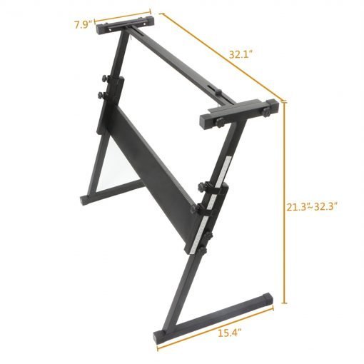 Portable Z-Style On Stage Piano Keyboard Stand - Image 9