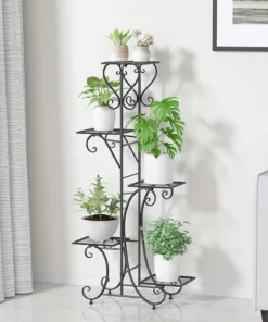 Multi Tier Metal Flower Rack Plant Stand